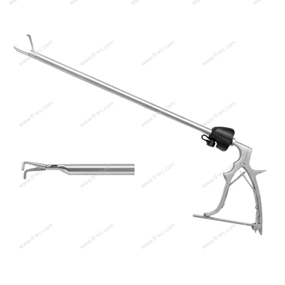 Лапароскопические крепежные щипцы (под правым углом) 10MMX330MM